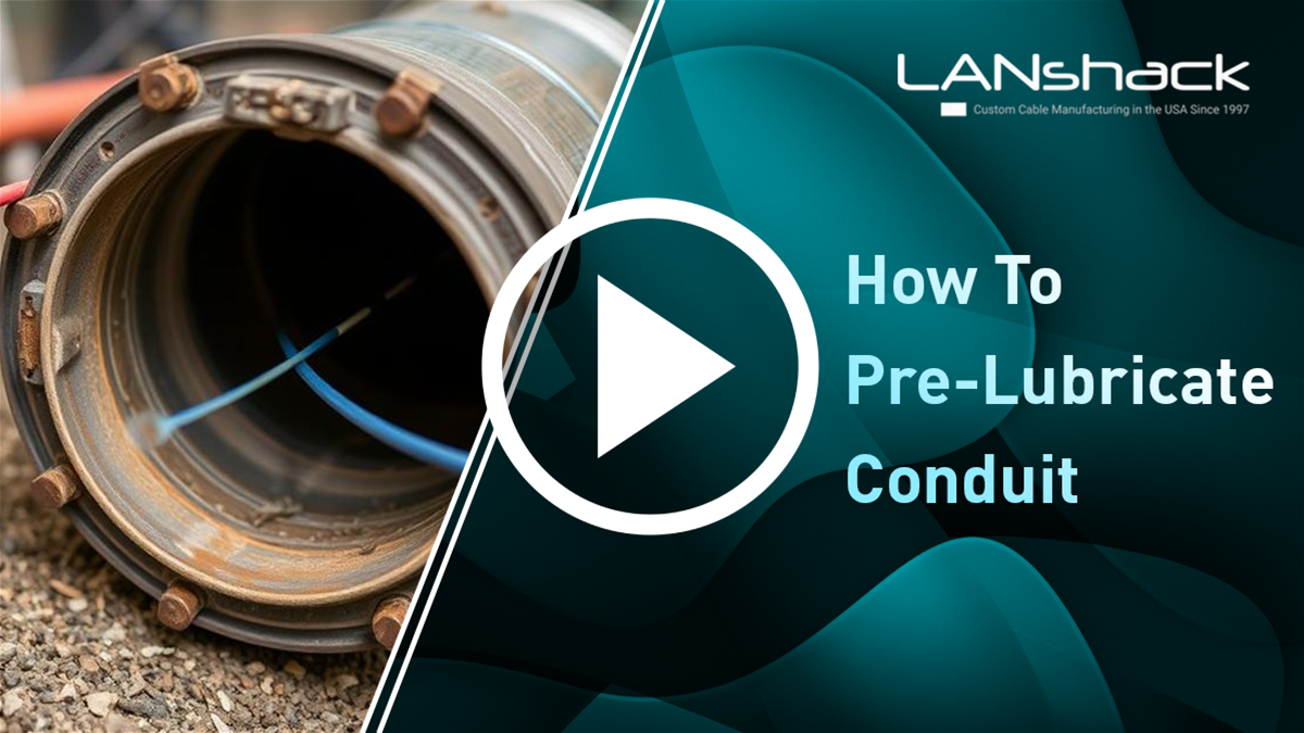 How to pre-lubricate a conduit for pulling fiber optic cabling